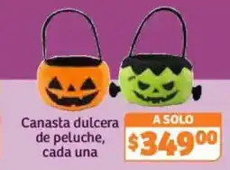 Soriana Híper Canasta dulcera de peluche, cada una oferta