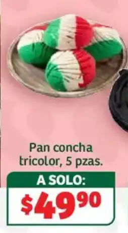 Soriana Híper Pan concha tricolor oferta