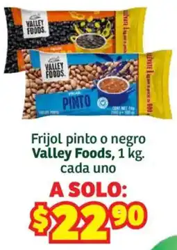 Soriana Híper Valley Foods frijol pinto o negro oferta
