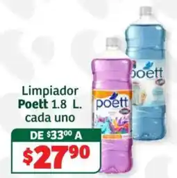 Soriana Híper Poett limpiador 1.8 l oferta