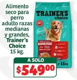 Soriana Híper Trainer's Choice Alimento seco para perro adulto razas medianas y grandes oferta