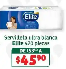 Soriana Híper Elite servilleta ultra blanca oferta