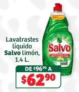 Soriana Híper Salvo lavatrastes líquido limón oferta