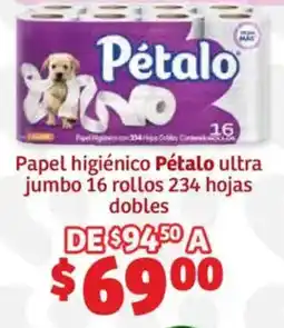 Soriana Híper Pétalo ultra jumbo oferta