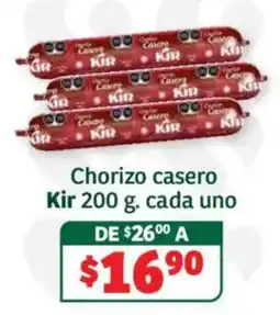 Soriana Híper Kir Chorizo casero oferta