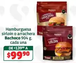 Soriana Híper Bachoco hamburguesa sirloin o arrachera oferta