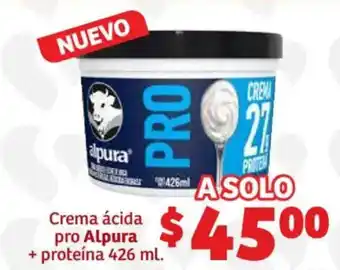 Soriana Híper Alpura crema ácida pro oferta