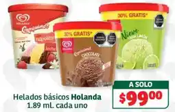 Soriana Híper Helados básicos Holanda oferta
