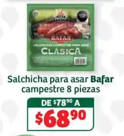 Soriana Híper Bafar salchicha para asar campestre oferta