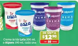 Soriana Híper Lala Alpura crema oferta