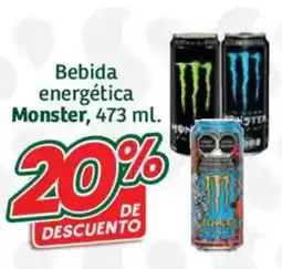Soriana Híper Monster bebida energética oferta