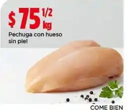 Bodega Aurrerá Pechuga con hueso sin piel oferta