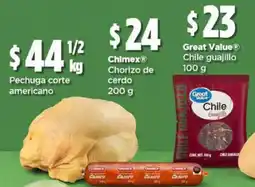 Bodega Aurrerá Chimex Chorizo de cerdo oferta