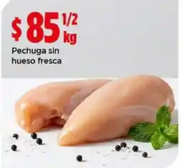 Bodega Aurrerá Pechuga sin hueso fresca oferta