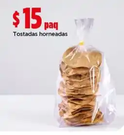Bodega Aurrerá Tostadas horneadas oferta