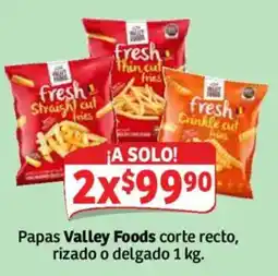 Soriana Híper Papas Valley Foods oferta