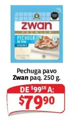 Soriana Híper Zwan pechuga pavo oferta