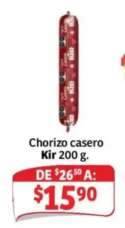 Soriana Híper Kir chorizo casero oferta