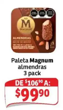 Soriana Híper Magnum paleta almendras oferta