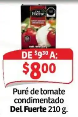 Soriana Híper Del Fuerte puré de tomate condimentado oferta