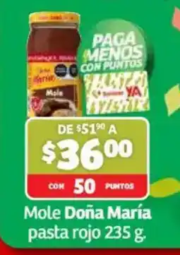 Soriana Híper Mole Doña María pasta rojo oferta