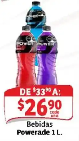 Soriana Híper Powerade 1 L. oferta