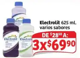 Soriana Híper Electrolit 625 mL varios sabores oferta