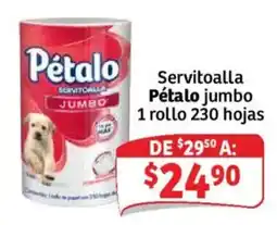 Soriana Híper Pétalo Servitoalla Jumbo oferta