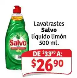 Soriana Híper Salvo lavatrastes líquido limón oferta