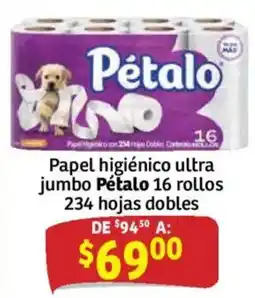 Soriana Híper Pétalo papel higiénico ultra jumbo oferta
