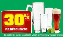 Soriana Híper tarros tequileros, vasos cerveceros y vasos a granel oferta