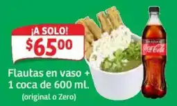 Soriana Híper Flautas en vaso oferta