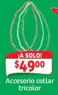 Soriana Híper Accesorio collar tricolor oferta
