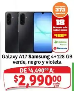 Soriana Híper Samsung Galaxy A17 oferta