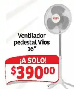 Soriana Híper Vios ventilador pedestal 16" oferta