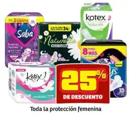 Soriana Híper Kotex Toda la protección femenina oferta