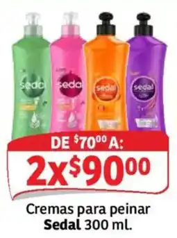 Soriana Híper Sedal cremas para peinar oferta