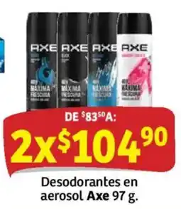 Soriana Híper Axe Desodorantes en aerosol oferta