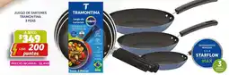 Soriana Híper Tramontina Juego de sartenes oferta