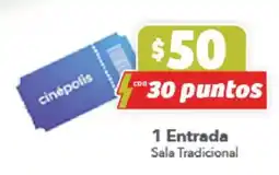 Soriana Híper cinépolis 1 Entrada Sala Tradicional oferta