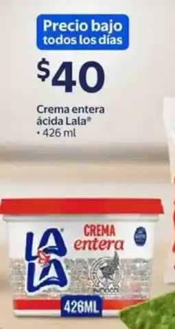Walmart Express Lala crema entera ácida oferta