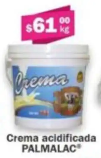 Crema acidificada PALMALAC