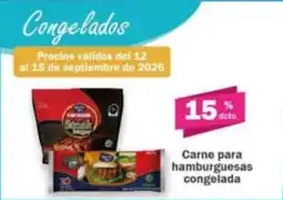 Super kompras Carne para hamburguesas congelada oferta