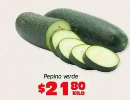Soriana Híper Pepino verde oferta