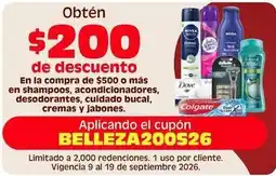 Soriana Híper Dove - shampoos, acondicionadores, desodorantes, cuidado bucal, cremas y jabones oferta