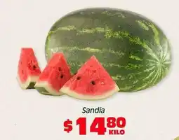 Soriana Híper Sandía oferta