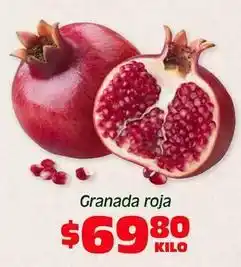 Soriana Híper Granada roja oferta