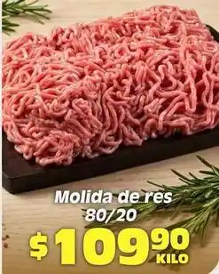 Soriana Híper Molida de res 80/20 oferta