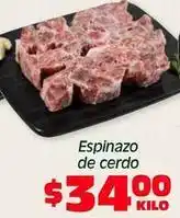 Soriana Híper Espinazo de cerdo oferta