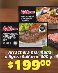 Soriana Híper Sukarne - arrachera marinada o ligra oferta